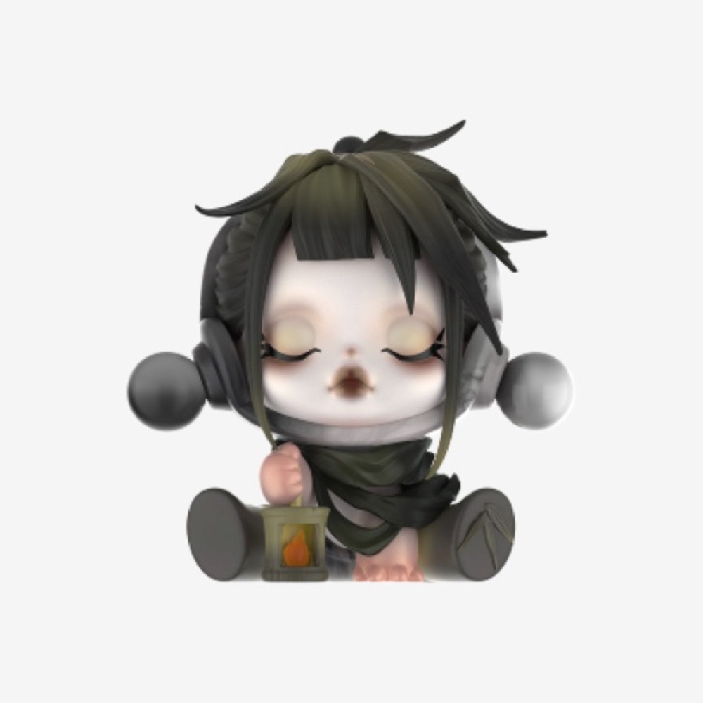 Ink blossom skull panda - bamboo